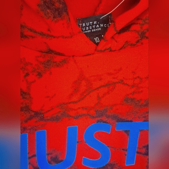 Truth Substance Common Sense Hustle 2Pcs Sz 10 Hoodie Jogger Set NEW - Picture 2 of 6